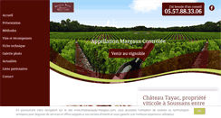 Desktop Screenshot of chateautayac-margaux.com