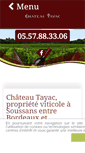 Mobile Screenshot of chateautayac-margaux.com